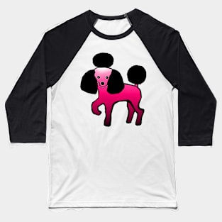 Poodle Fanciness -- Ombre Baseball T-Shirt